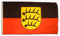 Flaggenfritze Fahne/Flagge Deutschland Württemberg-Hohenzollern 1945-1952 + gratis Sticker