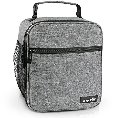 Hap Tim Insulated Lunch Bag for Adults & Kids, 6.5L Cool Boys Lunch Box Bag for Men Women, Tough & Spacious Cooler Bag Bento Lunch Boxes for Adults & Boys (Gray UK-18654-G)