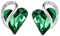 Leafael Infinity Liebe Herz Geburtsstein Ohrringe für Frauen, Kristall-Ohrstecker mit Premium-Kristallen, Allergie-freien Schmuck für Frauen mit Geschenk-Box, Silber-Ton Geburtsstein damenohrringe