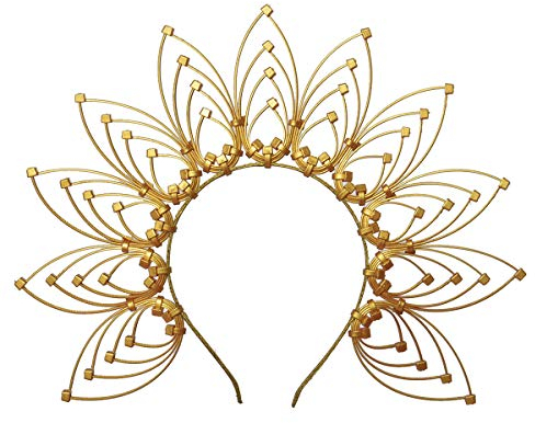 GRACEART Sunburst Halo Crown Stirnband Damen Haarreif Party Kostüm Accessoires (A)