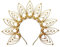 GRACEART Sunburst Halo Crown Stirnband Damen Haarreif Party Kostüm Accessoires (A)