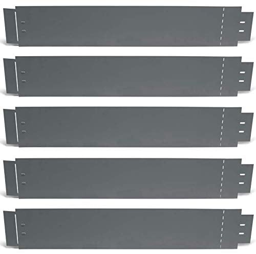 IDMarket - Bordurette de Jardin x5 Acier Gris Anthracite Flexible L. 5 x H. 0.14 M