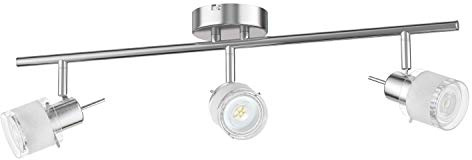 ledscom.de Deckenleuchte MIRAS, dreiflammig, inkl. 3x LED GU10 Lampen (warmweiß, 16,2W, je 510lm, 45°)