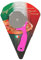 A.I.E. Pizzaschneider culinario 16cm Pizzacutter Messer Pizzaroller Flammkuchen Pizza-Schneider auch für Lahmacun & Pide geeignet (Rot)