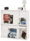 Iris Ohyama, Möbel, Regal, Bücherregal, mit 4 Klapptüren, Design, Vielseitig, Büro, Schlafzimmer, Wohnzimmer, Esszimmer - Flap Rack FR-F4 - Eiche weiß