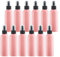 TIANZD 12 Pieces Empty 100 ml Pink PET Plastic Fine Mist Pump Spray Bottles with Black Top Portable Sprayer for Perfume Water Cosmetic Travel Containers Refillable, 2X Funnel