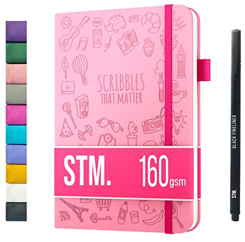Bullet Journal Puntinato | Quaderno Puntinato A5 | Dotted journal notebook | Taccuino puntinato, Quaderno Puntini | Copertina Rigida | Pelle vegan | Scribbles That Matter | Carta spessa 160gsm