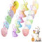 Wakdiz Hängende Ostereier und Kaninchen, Set, 12 Stück, bunte Schaumstoff-Pailletten, Ostereier, 6 Stück, Auferstehung, Glitzer, Hase, Ornament für Ostern, Zuhause, Party, Baumdekoration