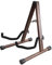 KingPoint Gitarrenständer aus Holz, Gitarrenbodenständer, akustische elektrische Holzrahmen, zusammenklappbarer Gitarrenhalter, verstellbar, für Bass, Mandoline, Banjo, Ukulele (schwarze Walnuss)
