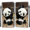 Feyten Kompatibel mit Samsung Galaxy S8 Hülle, Handyhülle Samsung S8, Handytasche S8 Schutzhülle Wallet Leder Klappbar Kartenfach Magnet Klapphülle Samsung S8 Flip Case Lederhülle (Panda)