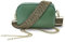 Woodland Leathers Genuine Leather Ladies Cross Body Bag, Shoulder Bag With Adjustable Wide Strap, Chain And Wrest Band, Italian Designed Multipurpose Shoulder & Crossbody Bags For Women (Green)