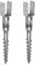 2x Einschraubbodenhülse Typ U 120x865 mm feuerverzinkt | Bodenhülse | Stützfuß | Pfostenträger | Einschraubhülse | Bodendübel | Bodenanker | 2 Stück