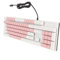 LEYT Mechanical Gaming Keyboard, 104 Key USB Interface, 28 Backlight Modes, Ergonomic Design, Wired Computer Keyboard for Computers (Pink White)