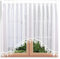 SeGaTeX home fashion C-Bogenstore Anna Fertiggardine Blumenfensterstore weiß mit echter Plauener Spitze Automatic-Faltenband 1:2,5