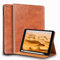 Gexmil Custodia per iPad 10.2 Pollici,9a/8a/7a Generazione(2021/2020/2019) Cover in Pelle Vera con Supporta la Ricarica di Pencil,Auto Svegliati/Sonno,Supporto Regolabile,Marrone di Cera d'olio