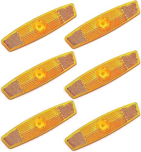 LATRAT 6 Stück Fahrrad Reflektoren, Katzenaugen Reflektoren Fahrrad, Rückstrahler Fahrrad Speichen Reflektoren Set für Mountainbike MTB Fahrrad Kinder