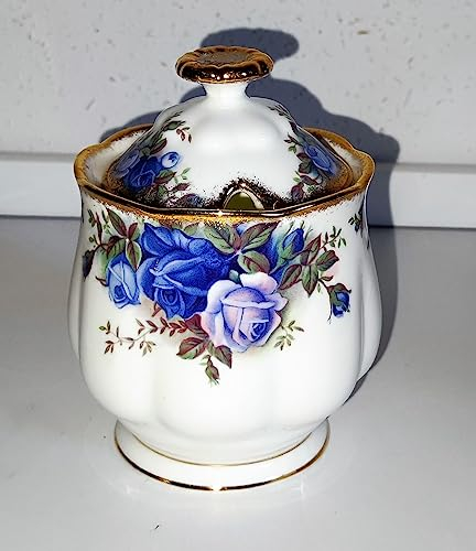 / Royal Albert / Azucarero con tapa/Moonlight Rose/Original/Bone China