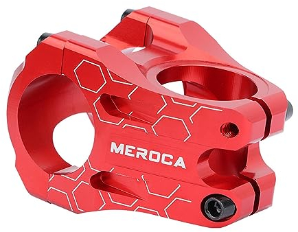 BBTISG 31,8mm MTB Vorbau, Rot 35 mm Fahrrad Vorbau Fahrradlenker CNC Aluminiumlegierung Fahrrad Lenker Vorbau für die meisten Rennrad Vorbau für Rennrad, Mountainbike, MTB, BMX, Radfahren