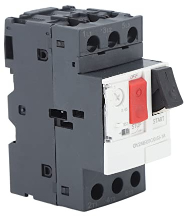 Motorschutzschalter, Leistungsschalter mit geformtem Gehäuse AC 690 V, Überlastschutz und Kurzschlussschutz, DIN-Schienenmontage, Leitungsschutzschalter (GV2-ME05C