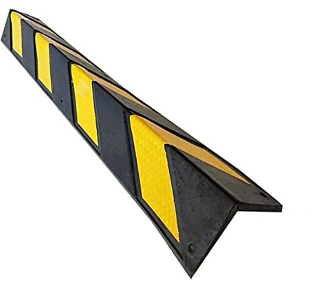 Garage Kantenschutz Wandeckenschutz für Parkgaragen, Gummisäule für Parkgaragen, reflektierender Garagenschutz im Erdgeschoss, Wandeckenschutz, 0,8 cm dick