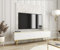 3E 3xE living.com TV- Schrank in Weißer Farbe mit goldenen Beinen, D: L: 175 cm, H: 53 cm, T: 32 cm