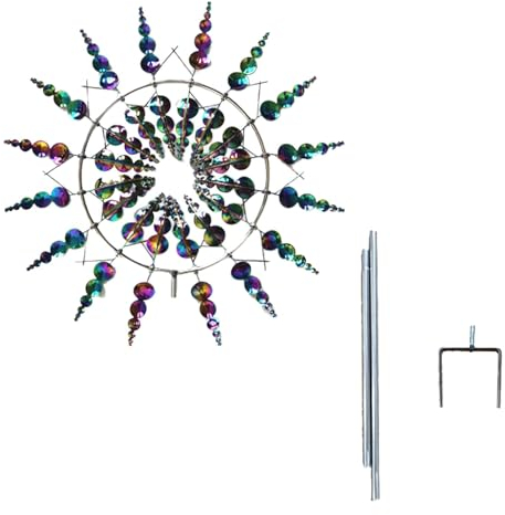 Yonuaret Windmühle Metall Windspiel Magische Windmühle Garten Metall Windspinner Spinner Für Terrasse Rasen Garten Innenhof Landschaft Dekoration