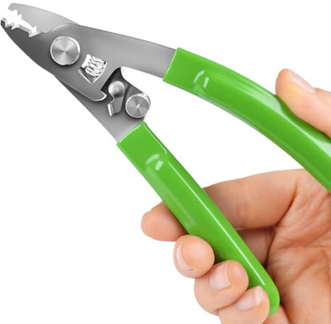 Elfcam® - 4 Coupes en 1, Pince à Dénuder et Ciseaux Kevlar pour Fibre Optique, FTTH Outil Professionnel pour Technicians