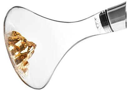 COLLBATH 1pc Iceberg Decanter Fast Wine Decanter Drink Dispenser Serving Decanter U Shape Wine Decanter Beverage Bar Decanter Fast Decanter Wine Decanter Globe Large Decanter Golden Crystal