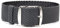 ClassicWatchStraps Perlon Uhrenarmband | Dunkelgrau - 14 mm - Schließe: Silber Gebürstet | Nylon | Ersatz-Armband