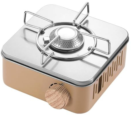 Restikiant Outdoor Camping Kochen Gasherd Trips Grill Superleichte Reiseutensilien Kochutensilien-Khaki