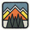 Finally Home Klett Patch - Retro Berge | Outdoor Klett Patches, Wandern Aufnäher, Rucksack Klettpatches, Berg Badge, Natur Klettpatch