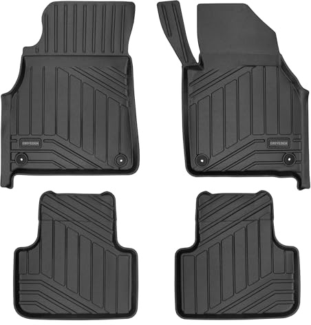 DRIVEDEN Compatible with Audi Q7 Mk.2 2015-2026 Tailored-fit Rubber Car Mats Set