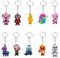 10PCS Porte-Clés Fortnit Cartoons, Fortnit Porte Clés Mignon Accessoires De Sac, Pour Enfants, Pour Clés De Voiture Et Sacs à Dos