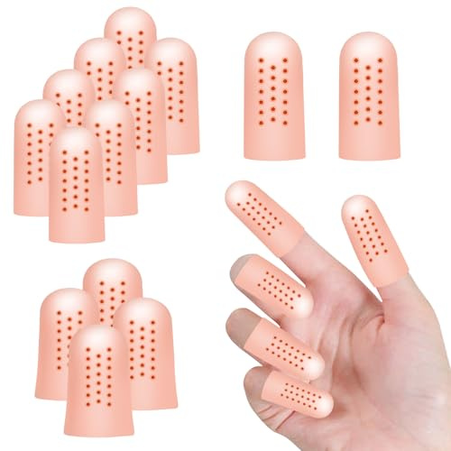 Silikon Fingerschutz, Fingerlinge mit LuftlöChern, für Fingerschutz bei Verletzung, Zum Schutz der Finger und Zehen vor Unfallverletzungen und FußAbrieb, Blasen und Schmerzen