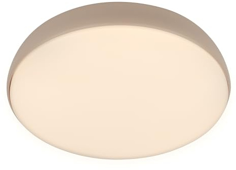 BRILONER - LED Ceiling Light with Remote Control, Dimmable, Warm White to Neutral White, LED Light, Ceiling Lights for Living Room, Ceiling Lights Bedroom, Ceiling Light Lounge, 35X8.5 cm, Beige