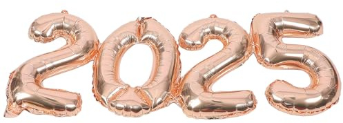 Garneck Luftballons Partydekoration mit Gutem Dekorationseffekt und 2025 Aluminiumfolie für Partyzubehör Abschlussgeschenk Fenster