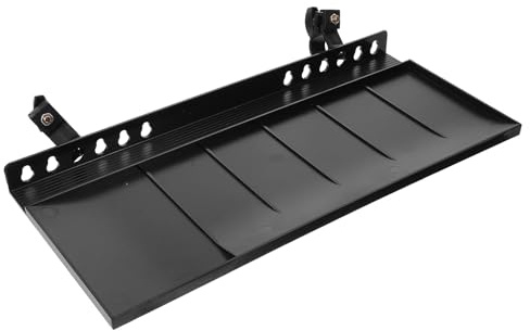 TOMETURE Professional Detachable Easel Tray Large Black Plastic Painting Tools Storage Plate with Tripod Easel Attachment for Artist Sketching and Studio Use