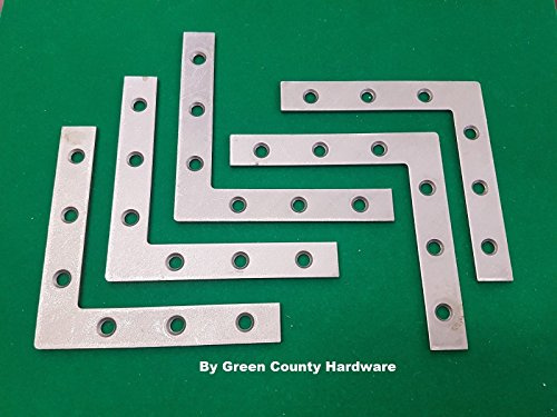 5 x 4 FLAT CORNER L SHAPE PLATE Repair Brace support strap jointing FREEPOST