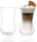 Stölzle Lausitz Gläser Coffee 'N More 2er Set I Thermogläser doppelwandig geeignet als Teegläser, Cappuccino Gläser und Kaffeegläser I Latte Macchiato Gläser doppelwandig – 300 ml