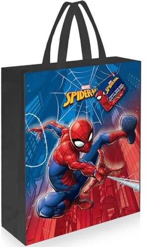 Große Partytasche aus Kunststoff - Spiderman Party - 33cm x 28cm