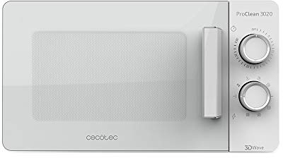 Cecotec Forno a Microonde ProClean 3020 da 20 Litri, 700 W, rivestimento Ready2Clean, 6 livelli di funzionamento, timer 30 min, modalità scongelamento, finitura bianca