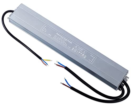YAYZA! LED Netzteil 12V 300W Wasserdicht IP67 Transformator, Trafo 230V auf 12V 25A, Ultra Dünn Konstantspannung Treiber für Draußen Drinnen Niederspannungs Leuchten Lampen Strip Light CCTV