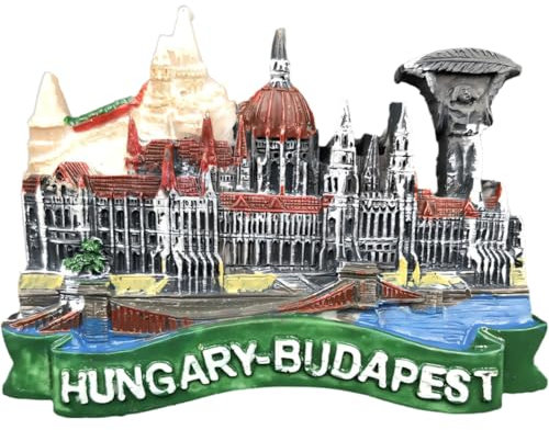 Casecover Resin Hungary Budapest Parliament Building Fridge Magnet Craft Tourist Souvenir Fun Decorative 1pc