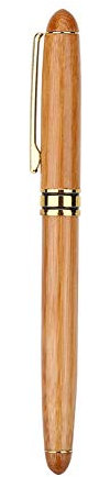 Fafeicy 1Pc Fountain Pens Calligraphy Art Fountain Pen Broad Stub Chisel-Pointed Nib Writing Gothic Arabic Italic with Bamboo Plywood Handle