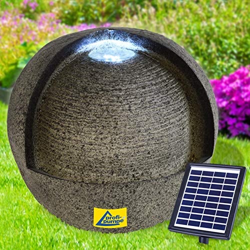 FONTANA SOLARE DA GIARDINO FONTANA MODERNA FONTANA ROTONDA FONTANA PER ESTERNI FONTANA A LED | Fontana Sorgente di vita | Dimensioni: 39 * 39 * 33 cm