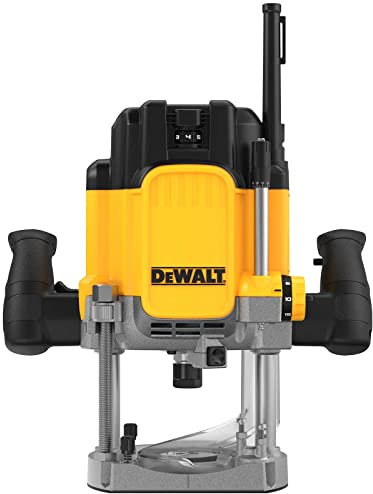 Dew DWE625KT 1/2in Plunge Router 2300W 110V, Yellow (DWE625-KTL)