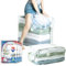 TAILI Vacuum Storage Bags 4 Pack,Super Jumbo Cube 40x28x18x18 Inch, Extra Large & Wider Vacuum Storage Bags for Clothes Duvets Bedding Comforter Quilt,Compression,Space Saver