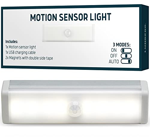 Lunderg Motion Sensor Light - Accessory LED Light for Bed Assist Rail - Replacement or Extra Light - Includes Rechargeable Battery and USB Cable