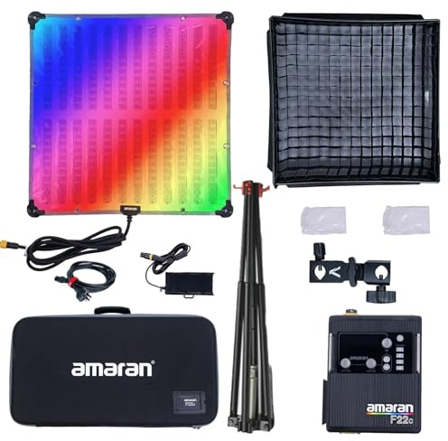 Aputure Amaran F22C RGBWW Flexible LED Video Light CCT 2500K~7500K | 200W 15 Lighting FX with Honeycomb Grid Softbox Support App Control
