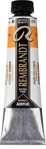 Rembrandt Tube de couleur acrylique jaune azo profond 270 40 ml